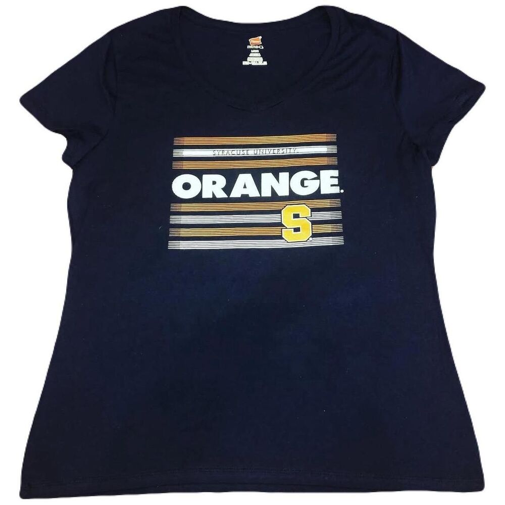 Hanes Women's Navy and Blue T-shirt
